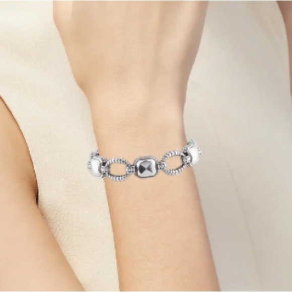 LAGOS
Sterling Silver Rock & Oval Link Bracelet - Picture 6 of 15